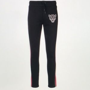 Quantum Courage Panther side stripe slim joggers XS